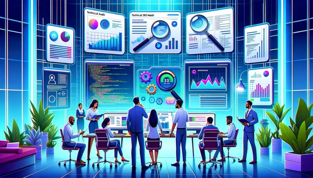 technical seo audit illustration technical seo audit illustration
